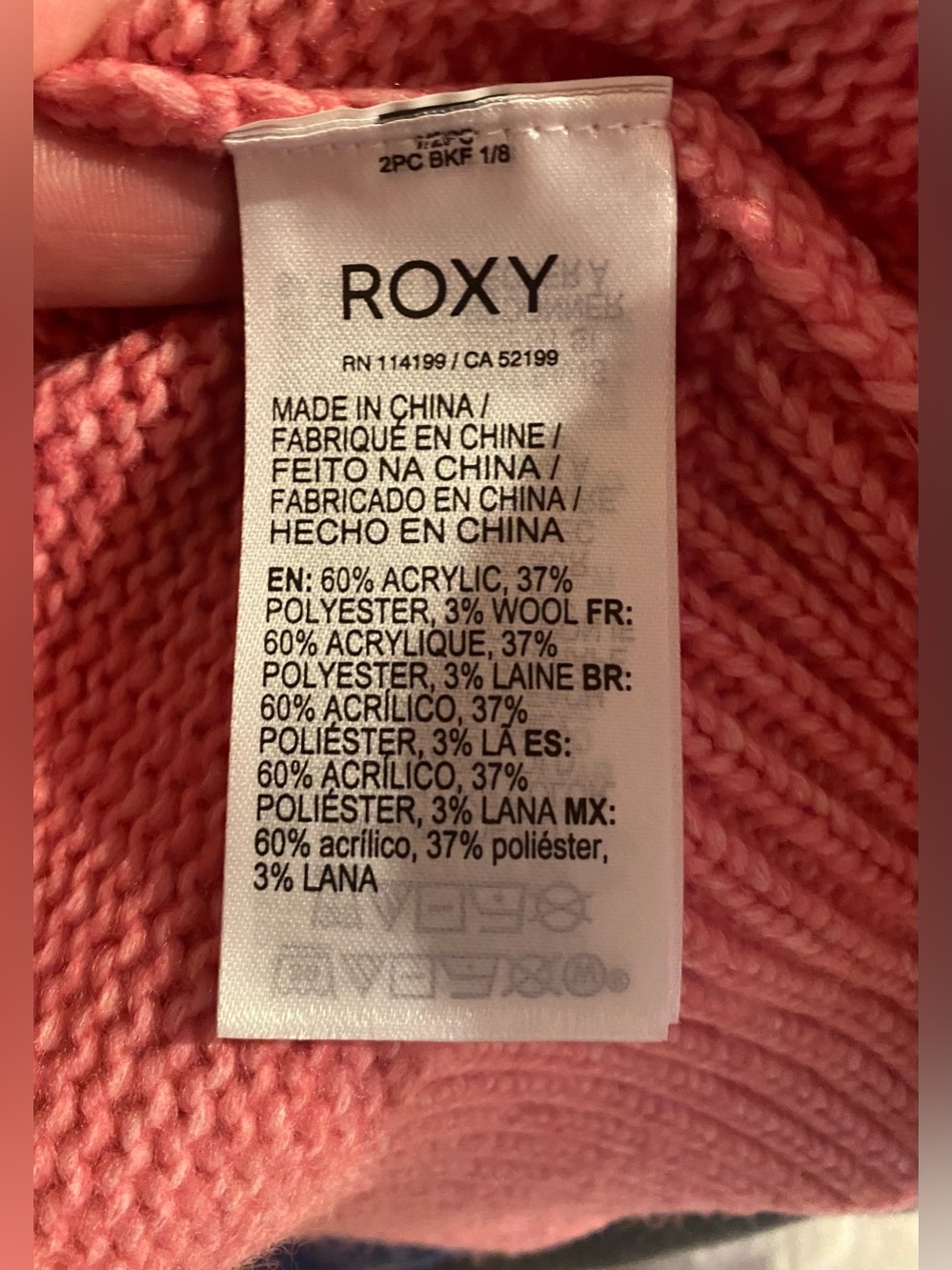Roxy Too Far Sweater- featuring horizontal color block stripes. Beautiful - Picture 9 of 9